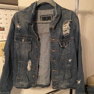 Distressed Denim Jacket